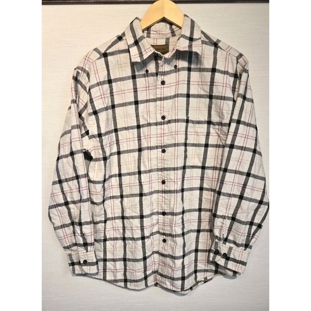 St. John's Bay Plaid Button Up Long Sleeve Flannel Shirt